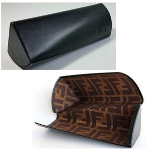 Authentic Fendi Eyeglass Case, Logo Lining